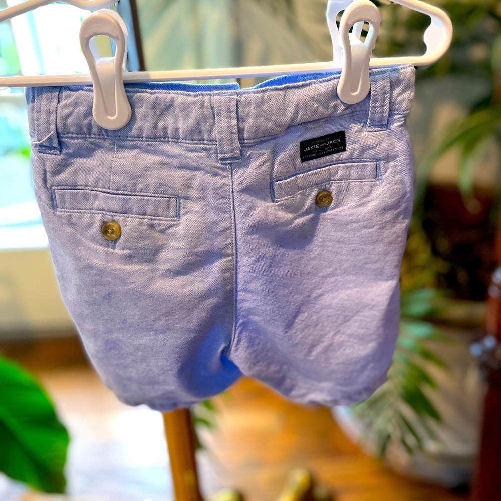 Janie and Jack like new boys linen shorts